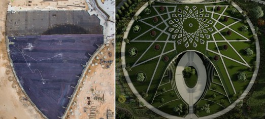 Shrine of Abdu’l-Baha: Structure Rises Above Foundations
