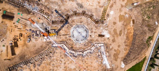 Work Presses On at the Site for the Shrine of Abdu’l-Baha